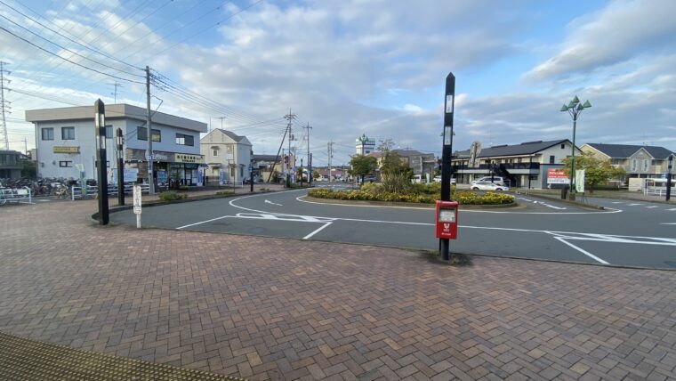 武蔵嵐山駅東口から見える風景
