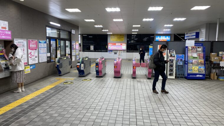 北坂戸駅の改札口