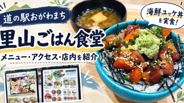 【道の駅おがわまち】里山ごはん食堂のメニュー・アクセス・店内を紹介